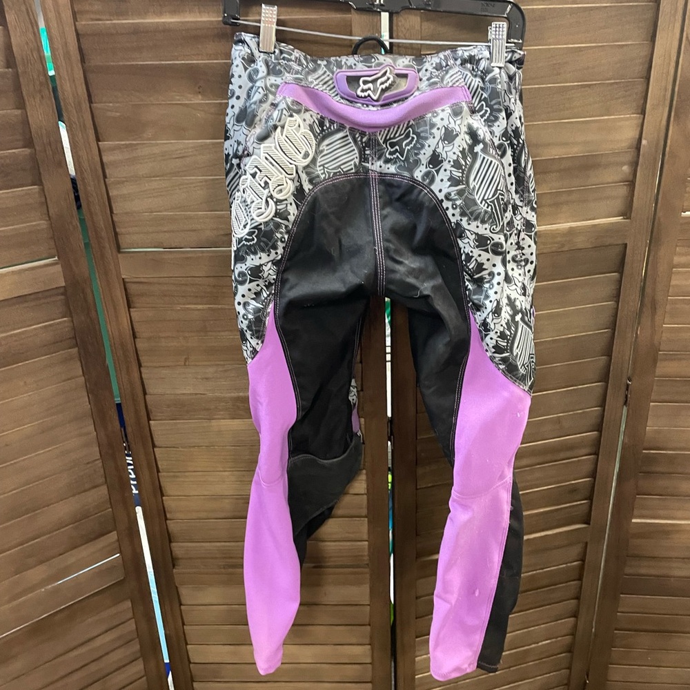 Fox Racing Women's Purple and Black Pants